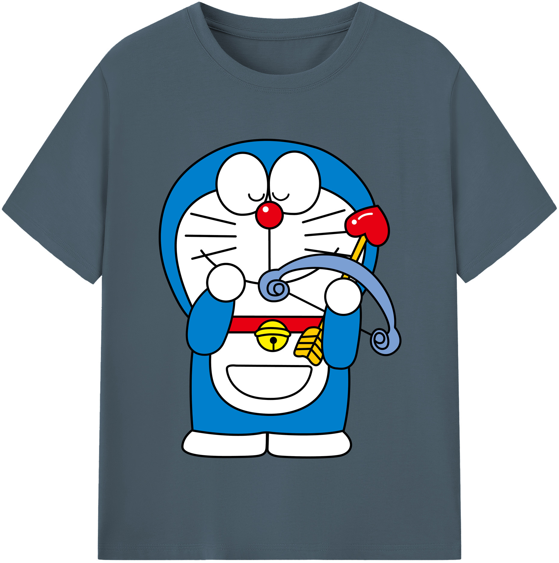 （画像用） ドラえもん Doraemon 綿100％半袖Tシャツ（フロントプリント）